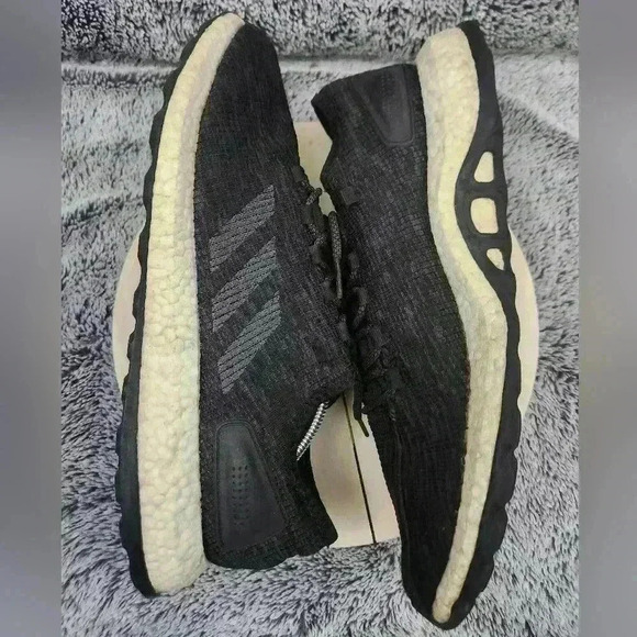 Adidas Pureboost Core Black Dark Solid Grey Sneakers Shoes Men Size 13 CP9326 - Picture 5 of 9